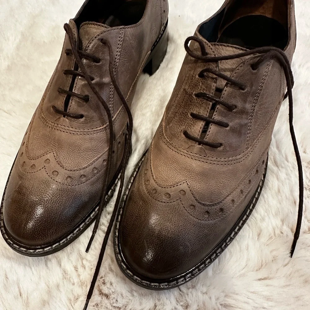 Pedro Garcia gray Leather Women's Loafers
